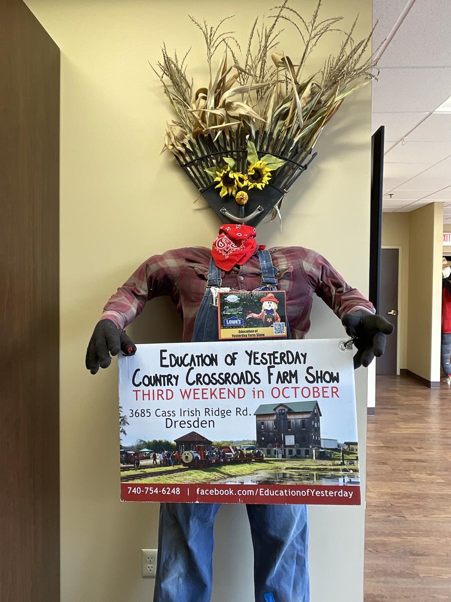 Education Of Yesterday Farm Show Scarecrow Entry