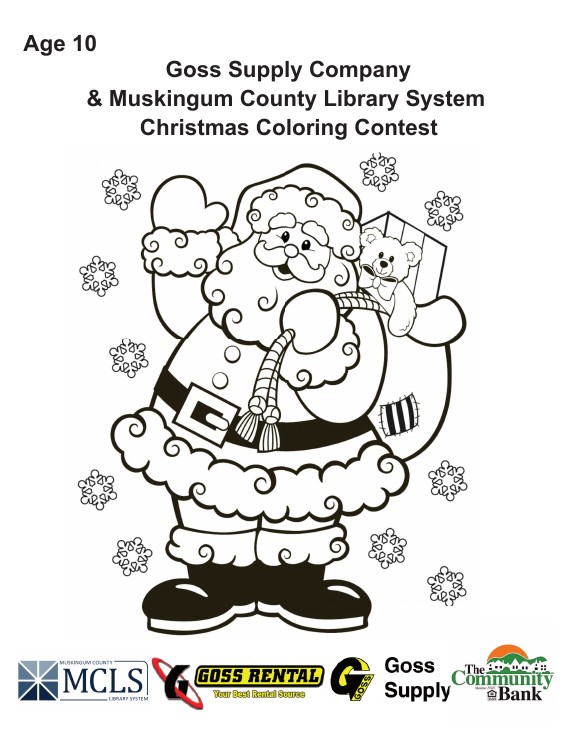 Preview of the Age 10 Teddy Bear Coloring Contest sheet