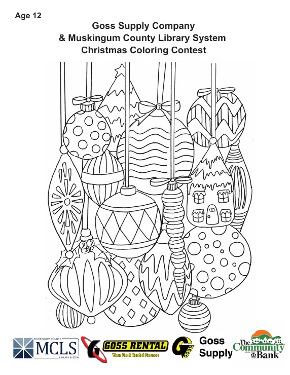 Preview of the Age 12 Teddy Bear Coloring Contest sheet